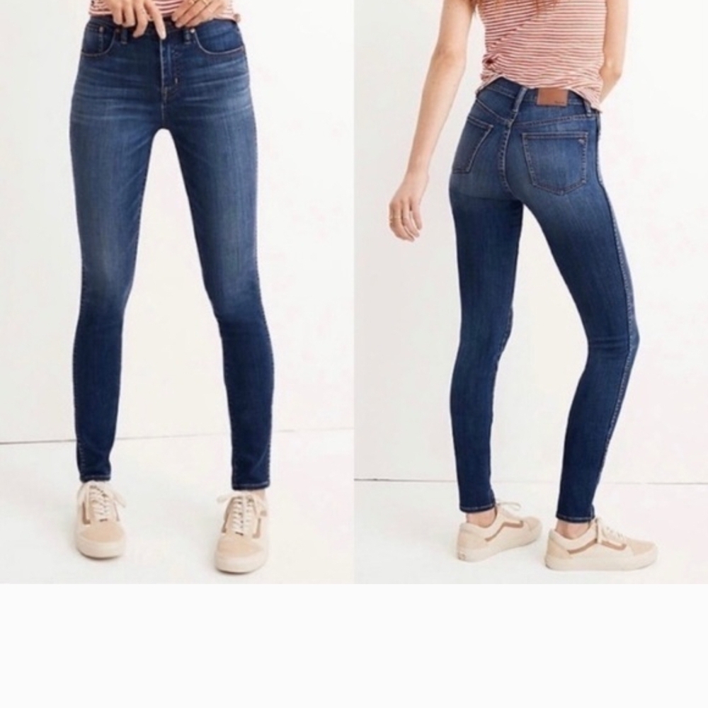 Madewell High Rise Dark Blue Jeans